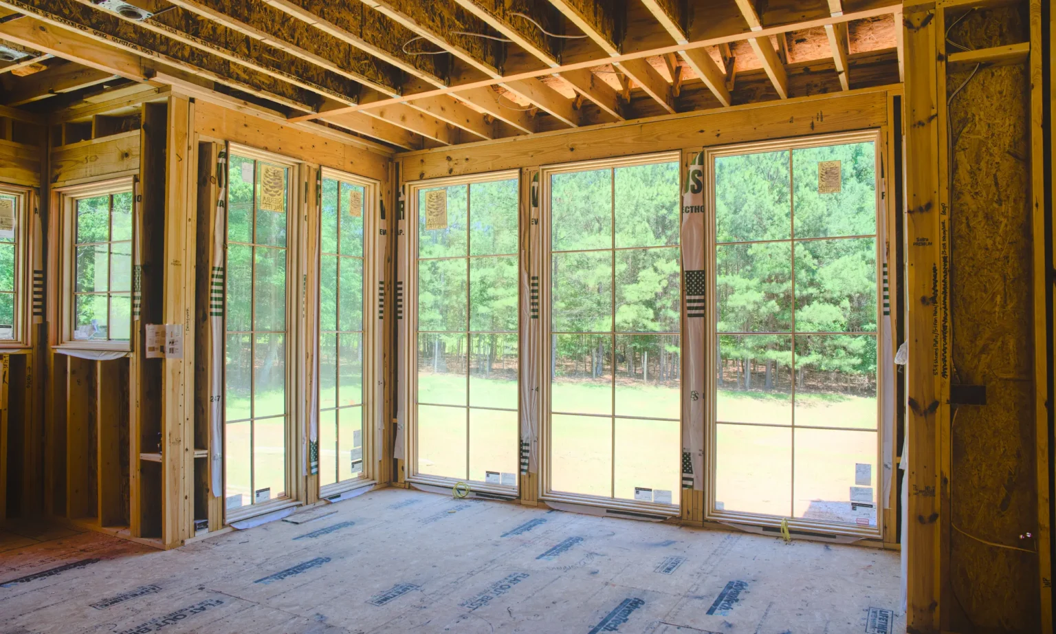 interior of Lummus home construction